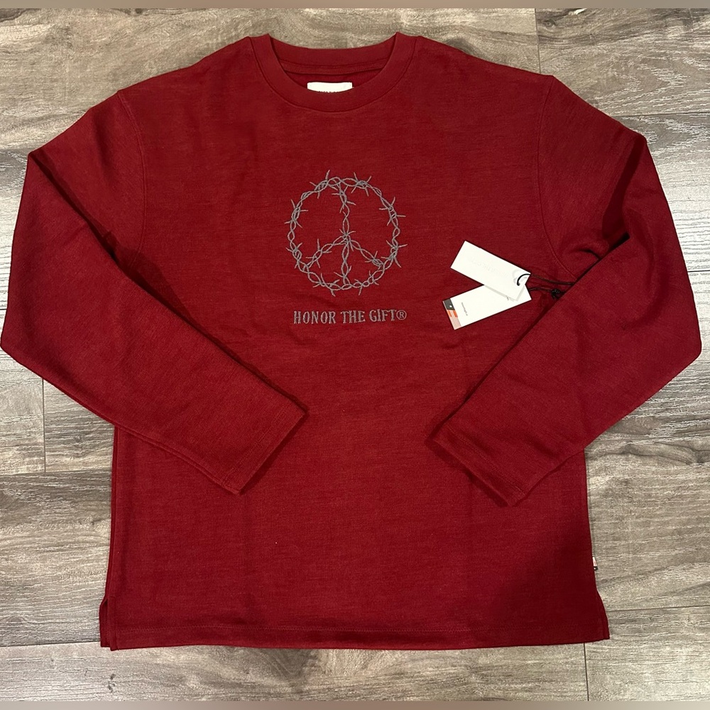 Honor The Gift Burgundy Long Sleeve Tee - Medium